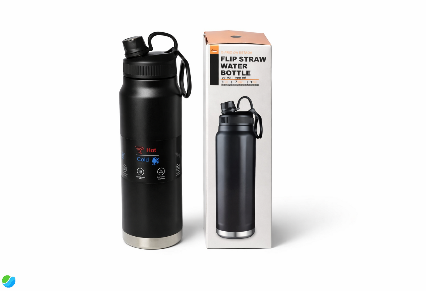 🌟 LiquidLife Companion Mug 980ml – Isotérmico Doble Capa para Frío y Caliente 12h 💧🔥❄️