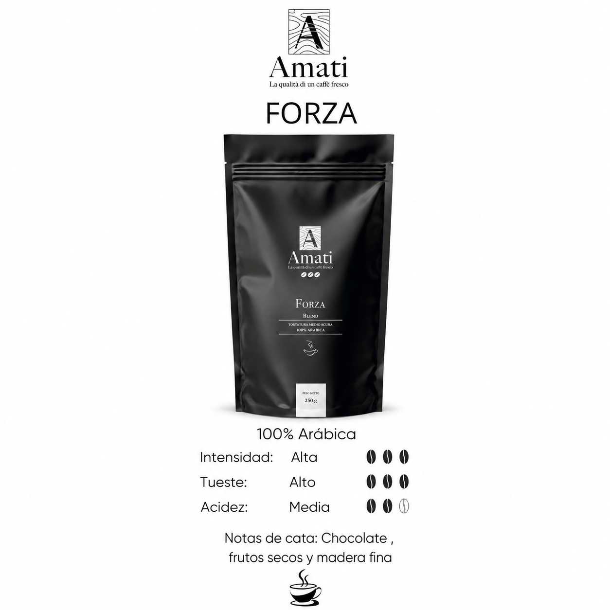 Pack Contraste Amati: Café Forza + Vainilla 500 g