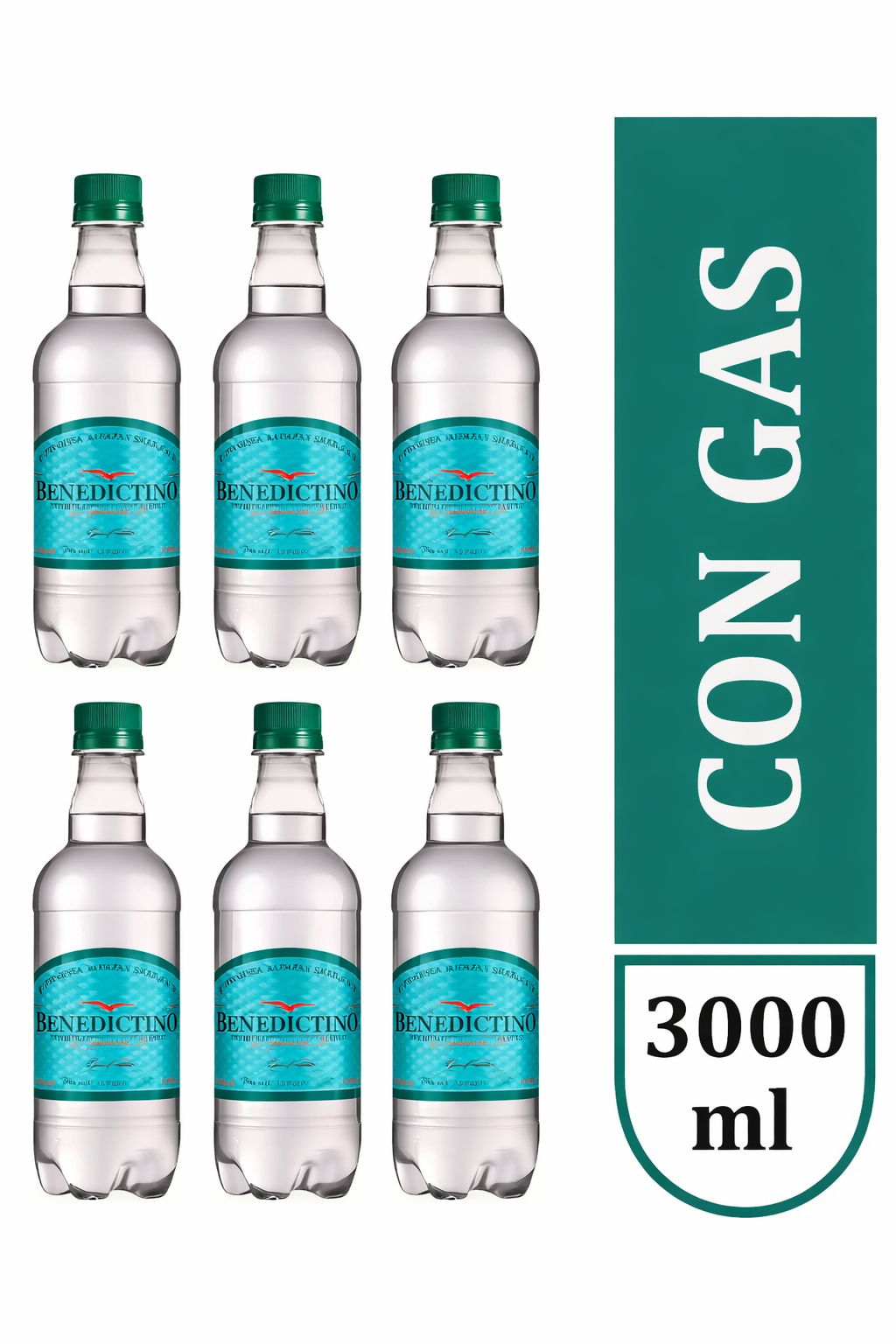 🫧❄️ Sparkling 500Ml x 6 | Agua con Gas Pura para Combatir el Calor del Verano ☀️💧