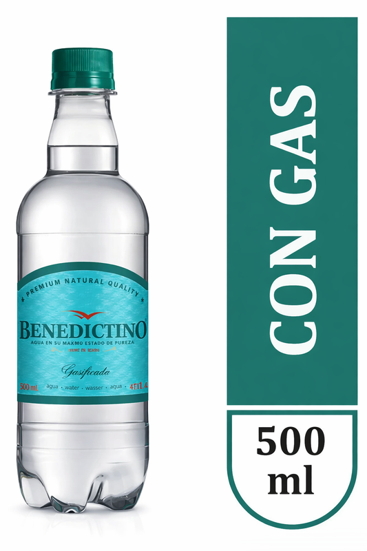 🫧❄️ Sparkling 500Ml x 6 | Agua con Gas Pura para Combatir el Calor del Verano ☀️💧
