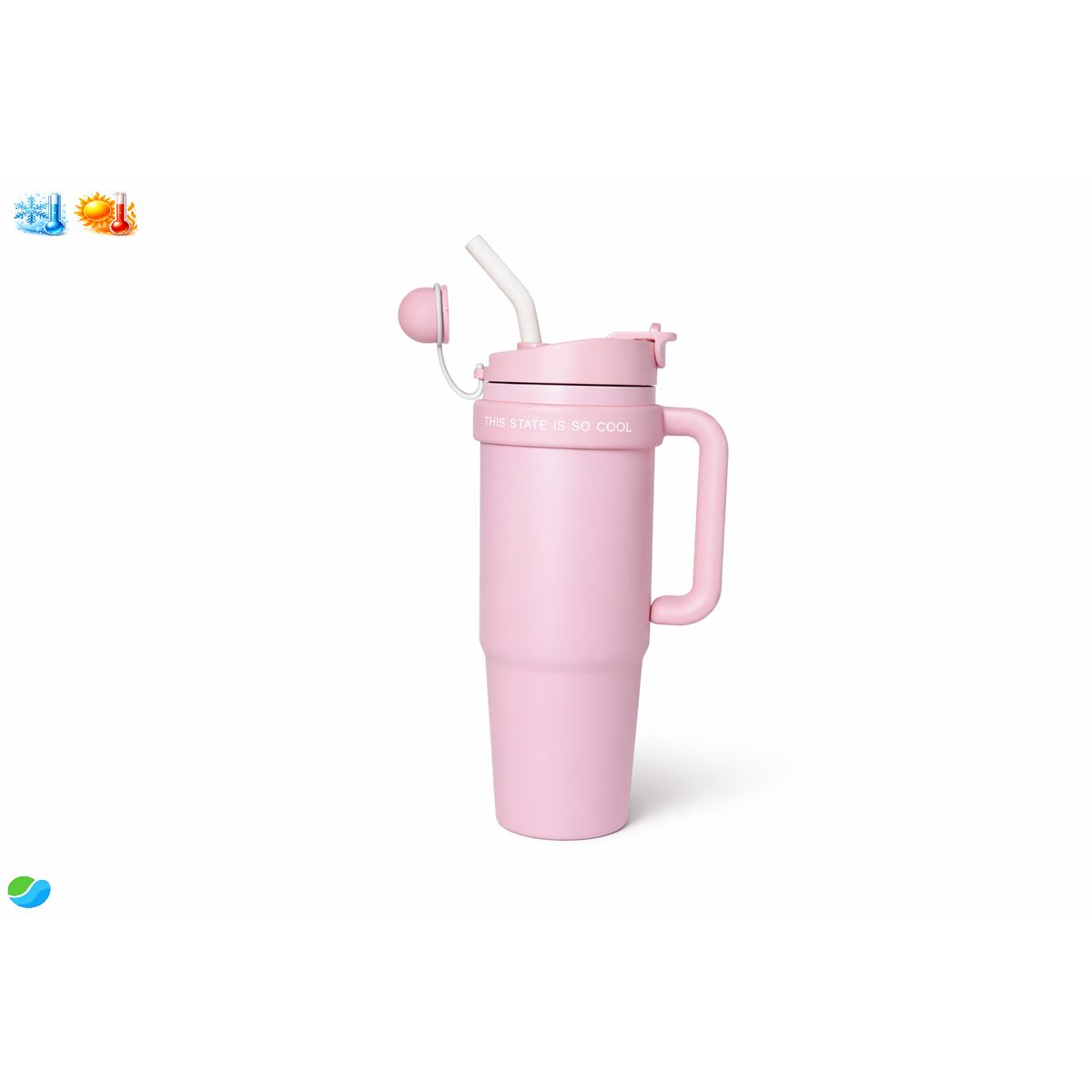 🌟 LiquidLife Companion Mug 980ml – Isotérmico Doble Capa para Frío y Caliente 12h 💧🔥❄️